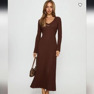 Princess Polly Maxi Dress Chocolate Brown Size 10
